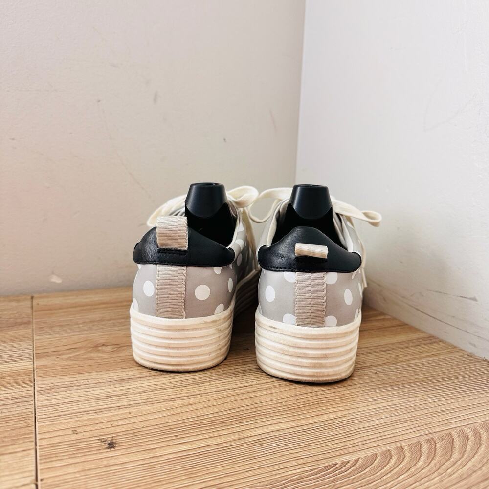 Zara Polka Dot Platform Sneakers Gray And White Women’s Size 6 - Picture 7 of 11